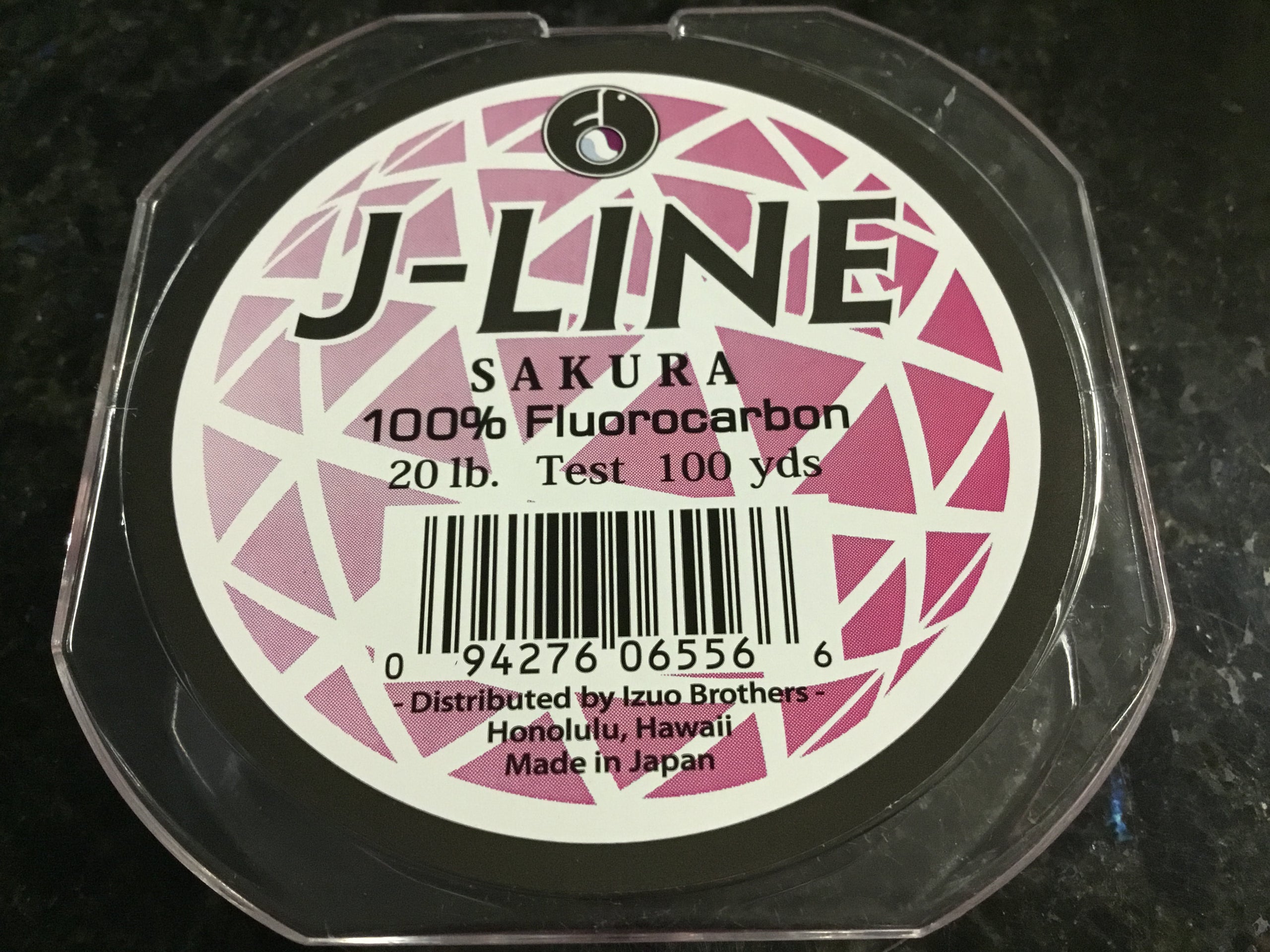 J-Line Sakura Fluorocarbon Leader 20lb Test 100 Yards